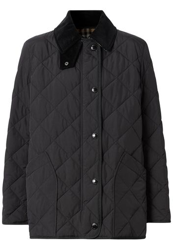 Burberry diamond quilted thermoregulated barn jacket - Black