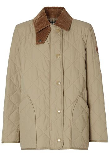 diamond quilted barn jacket