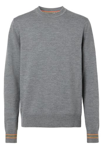 Icon Stripe trim crew-neck pullover