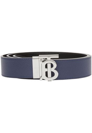 Burberry reversible logo-buckle belt - Blue