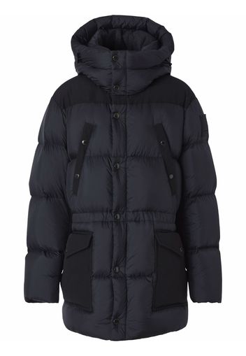 Burberry logo appliqué nylon puffer coat - Grey