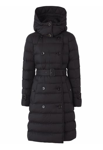 Burberry detachable-hood padded coat - Black