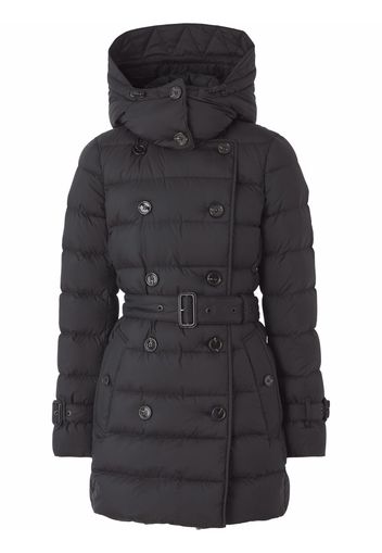 Burberry detachable-hood padded coat - Black