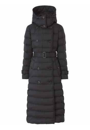 Burberry detachable-hood padded coat - Black