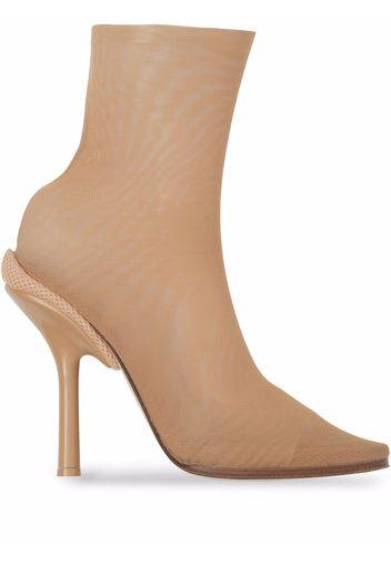 Burberry sock-style stretch ankle boots - Neutrals