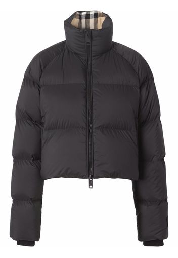 Burberry cropped padded jacket - Black