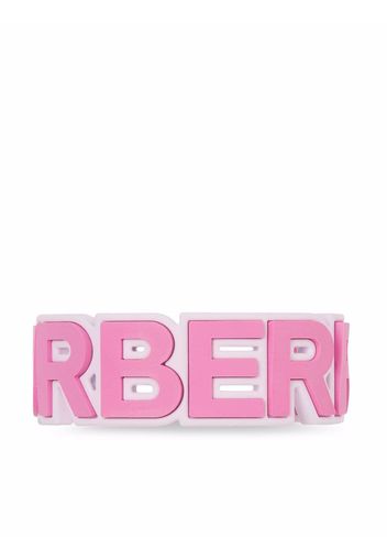 Burberry rubberised logo cuff - Pink