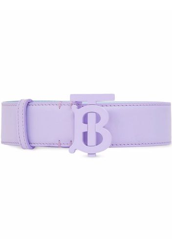 Burberry monogram-motif leather belt - Purple