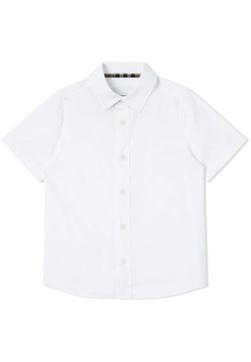 Burberry Kids short-sleeve logo print shirt - White