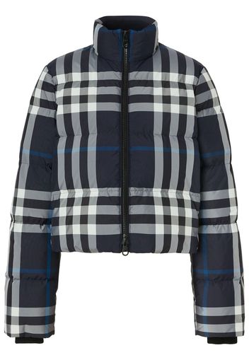 Burberry cropped puffer jacket - Blue