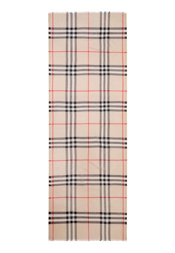 Burberry Check wool scarf - Neutrals