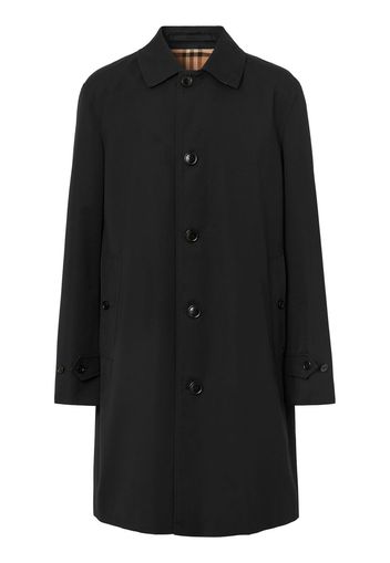 Burberry single-breasted cotton coat - Black