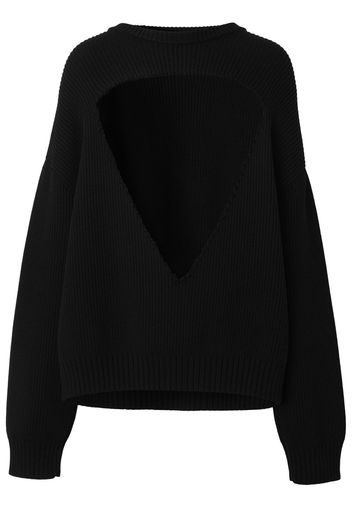 Burberry cut-out wool jumper - Black