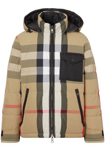 Burberry Reversible Exaggerated check padded jacket - Neutrals