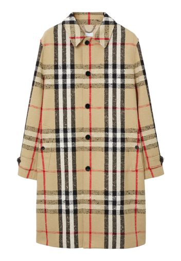 Burberry checked bouclé car coat - Neutrals