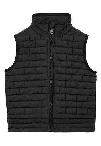 Burberry Kids College-Graphic quilted gilet - Black