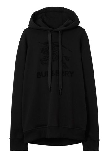 Burberry Equestrian Knight cotton hoodie - Black