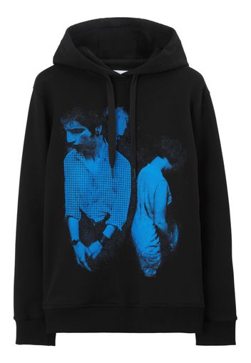 Burberry Mod-print cotton hoodie - Black