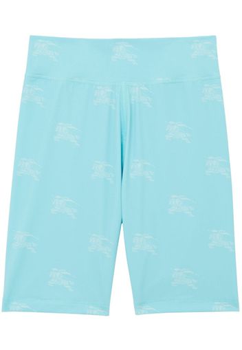 Burberry Equestrian Knight cycling shorts - Blue