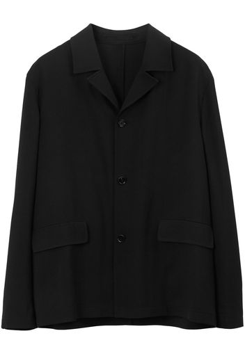 Burberry oversize tailored wool jacket - BLACK