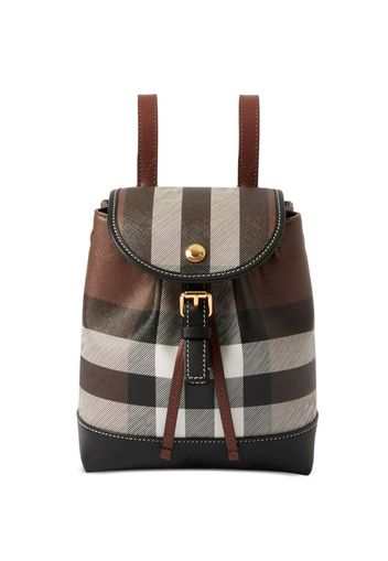 Burberry checked mini backpack - Neutrals