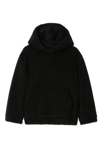 Burberry Kids EKD logo-embroidered fleece hoodie - Black