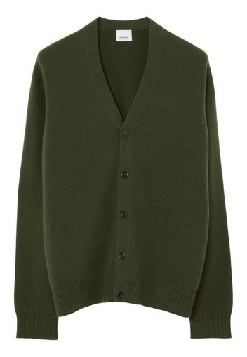 Burberry EKD-motif cashmere cardigan - Green