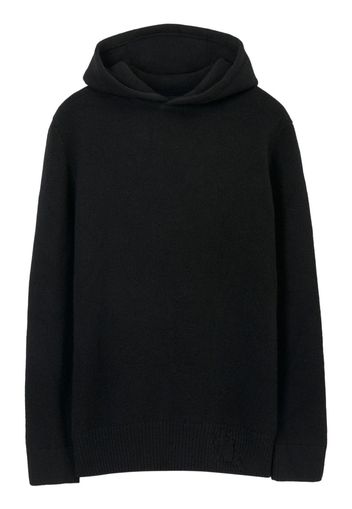 Burberry EKD wool-cashmere hoodie - Black