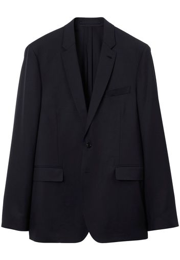 Burberry notched-collar single-breasted blazer - Blue