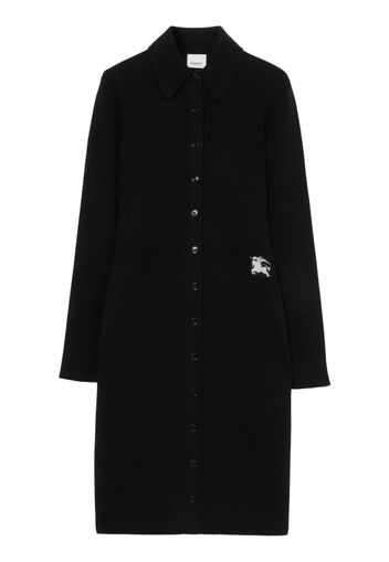 Burberry Equestrian Knight-motif knitted dress - Black