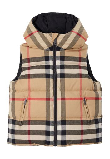 Burberry Kids Check-pattern padded reversible gilet - Neutrals