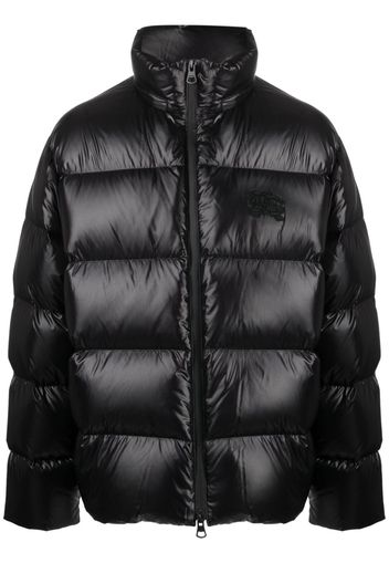 Burberry Equestrian Knight-patch padded jacket - Black