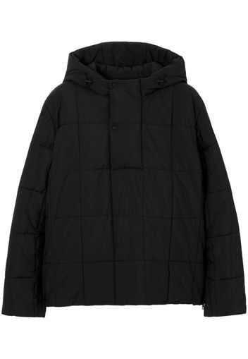 Burberry half-zip quilted padded jacket - Black