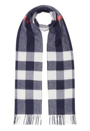 Burberry Check Cashmere Scarf - Blue