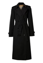 Burberry Cotton Gabardine Trench Coat - Black