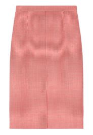 Burberry two-tone houndstooth skirt - Red