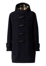 check-lined duffle coat