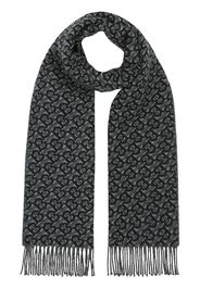 Burberry monogram jacquard scarf - Grey