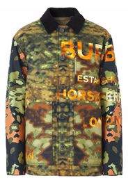 Burberry camouflage logo-print jacket - Green