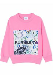 Burberry Kids logo-print long-sleeve sweatshirt - Pink