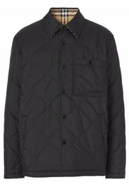 Burberry reversible Vintage Check thermoregulated overshirt - Black