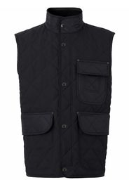 Burberry diamond-quilted Vintage Check lined gilet - Black