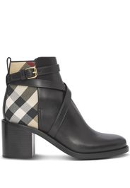 Burberry House Check mid-heel boots - Black