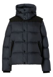 Burberry detachable-sleeve puffer jacket - Black