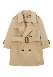 Burberry Kids belted gabardine trench coat - Neutrals