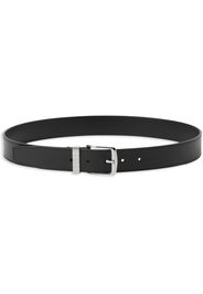 Burberry engraved-logo leather belt - Black