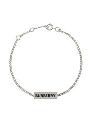 Burberry logo-engraved chain bracelet - Silver