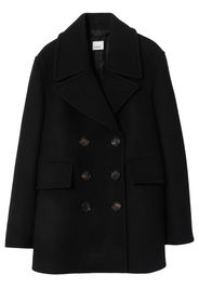 Burberry long-sleeved wool peacoat - Black