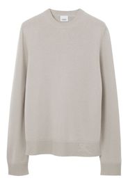 Burberry Equestrian-Knight cashmere jumper - Grey