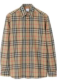 Burberry Vintage Check-pattern cotton shirt - Neutrals